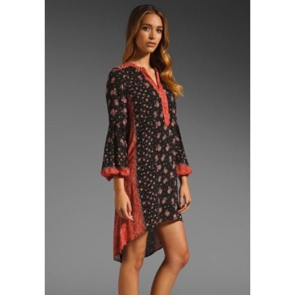 Free People Boho High - Low Hem Printed Shift Dress - Picture 7 of 16